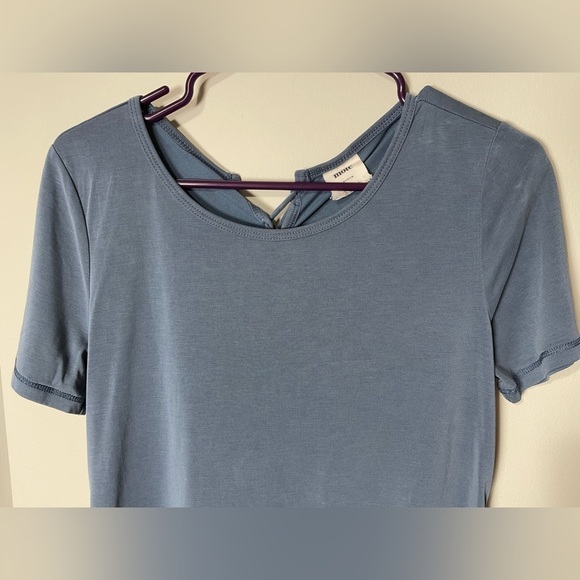 Mote NWOT Short Sleeve Hi-Low Peplum Blouse - Picture 2 of 8